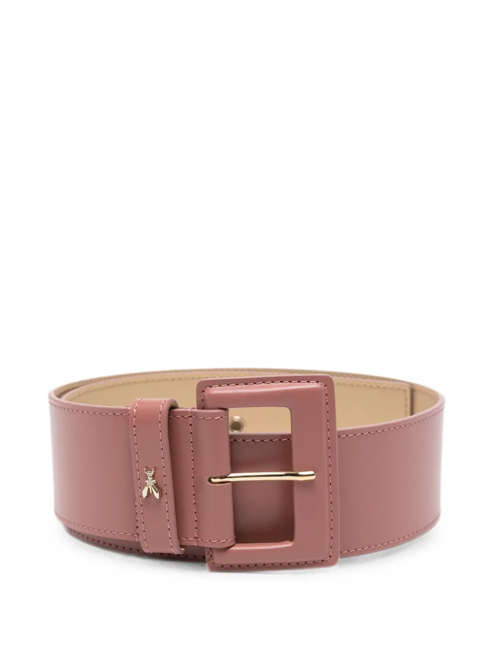 Patrizia Pepe Fly-plaque leather belt - Rosa
