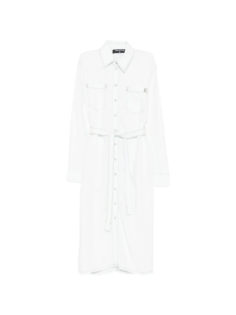 Patrizia Pepe logo-detail shirt midi dress - Blu