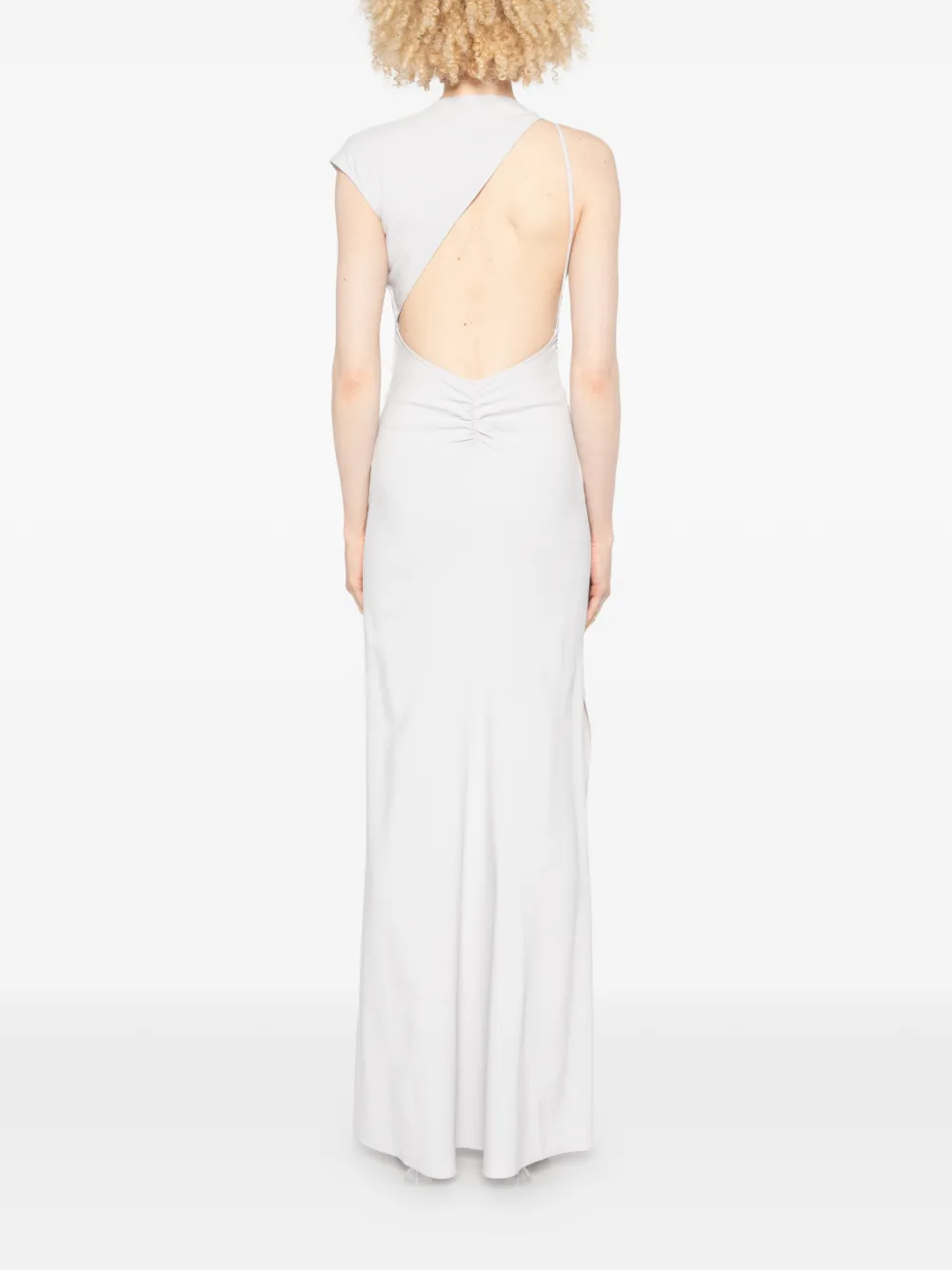 Patrizia Pepe Asymmetrische maxi-jurk Grijs