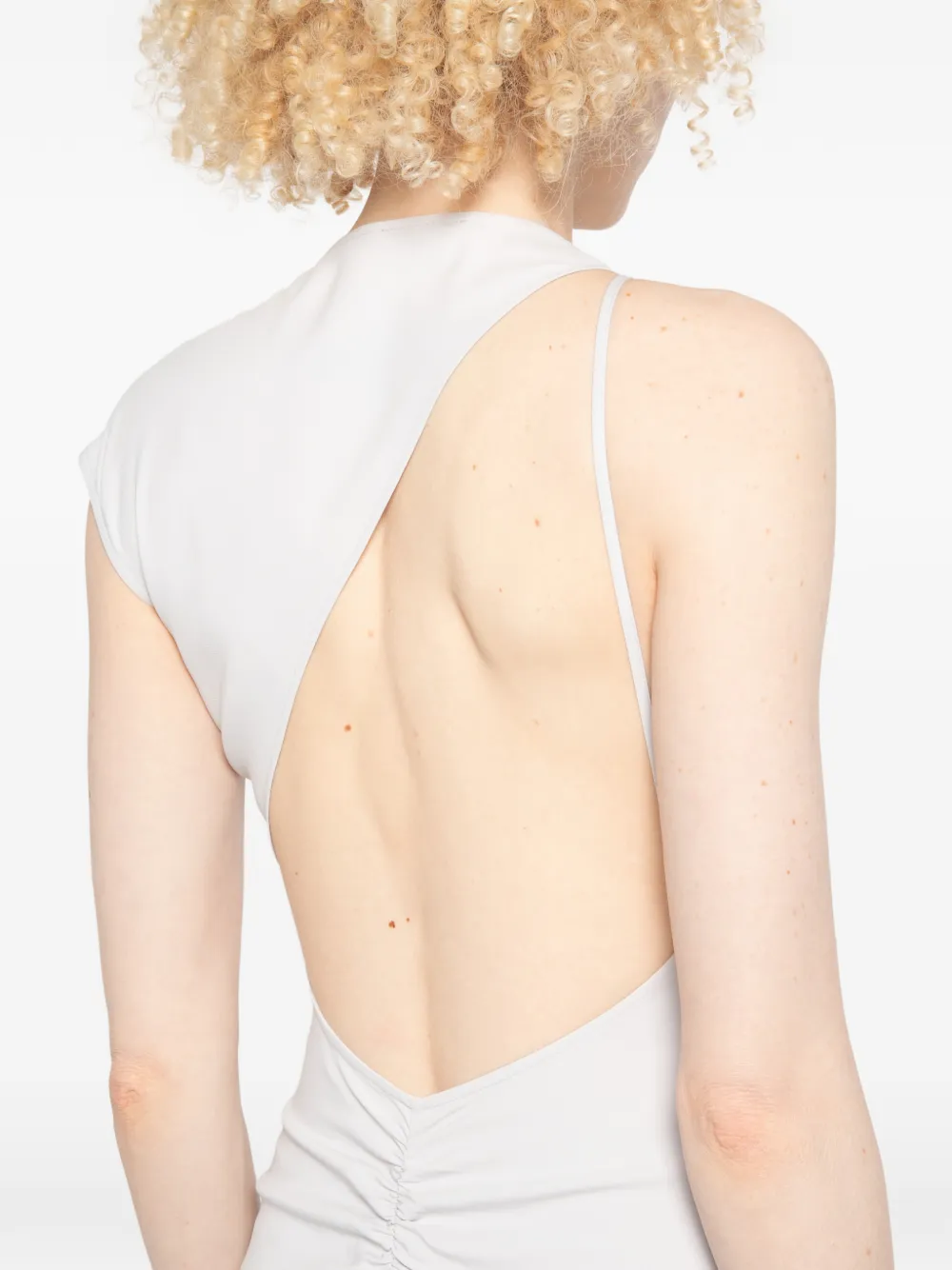Patrizia Pepe Asymmetrische maxi-jurk Grijs