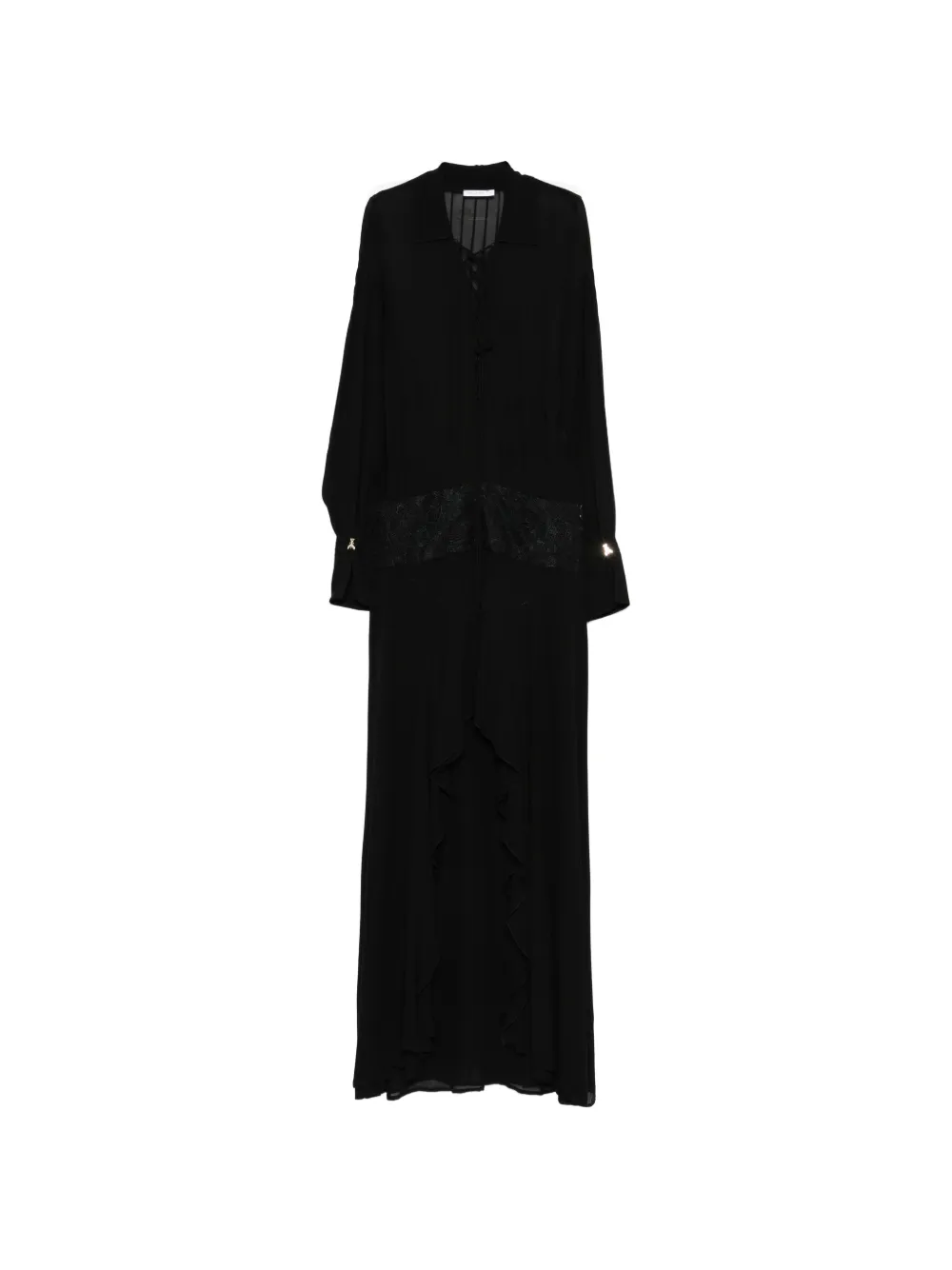 Patrizia Pepe lace-detail asymmetric dress - Nero