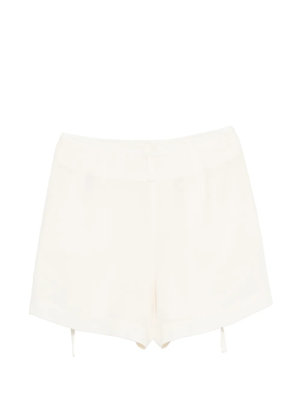 Patrizia Pepe Shorts met zak met riemlus Beige