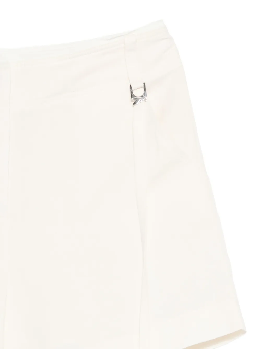 Patrizia Pepe Shorts met zak met riemlus Beige