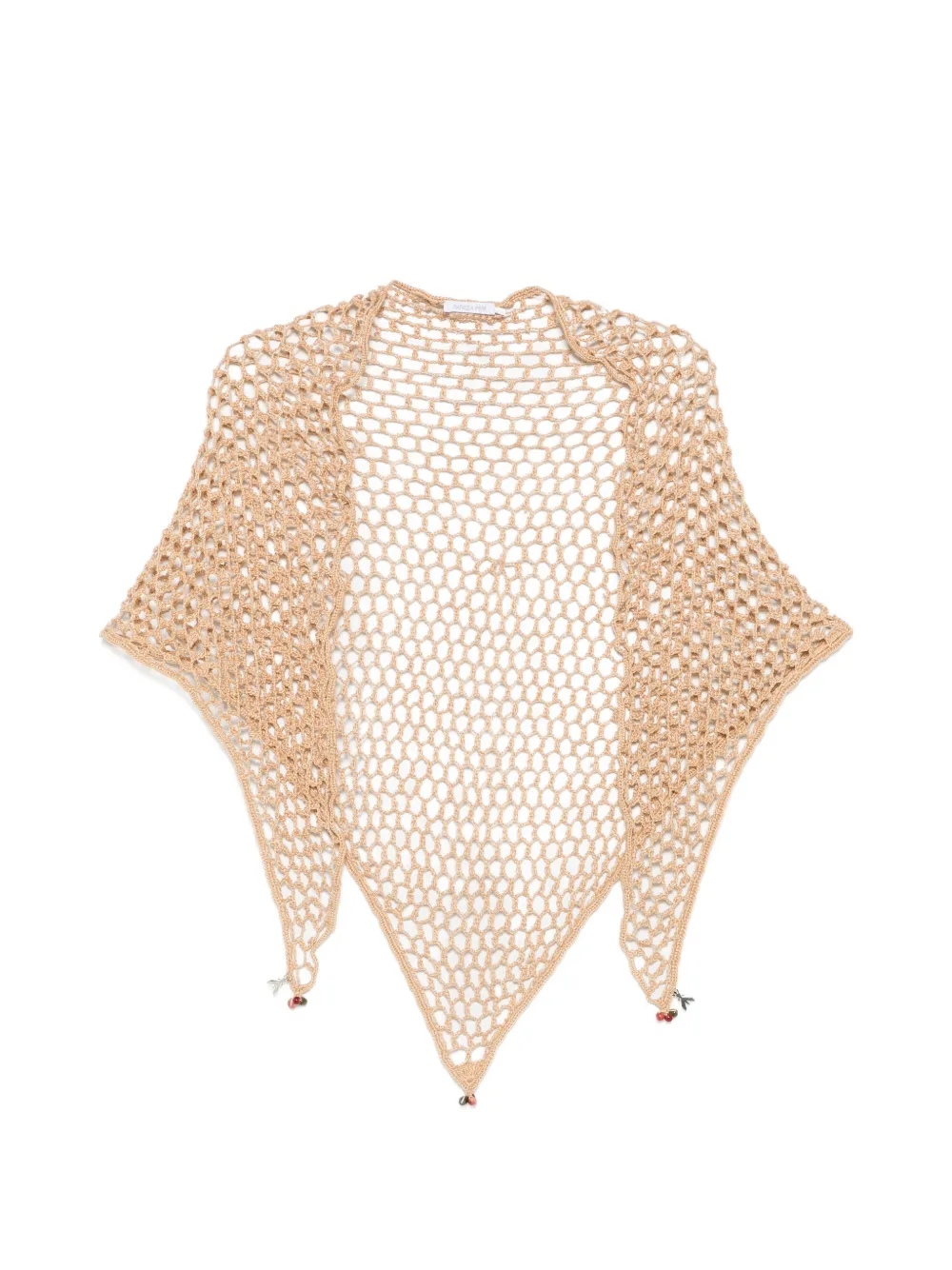 Patrizia Pepe crochet-knit pareo scarf - Toni neutri