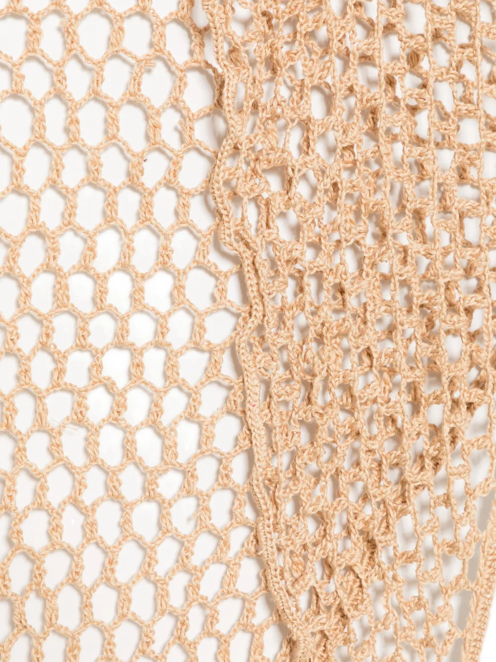 Patrizia Pepe Gehaakte sjaal Beige