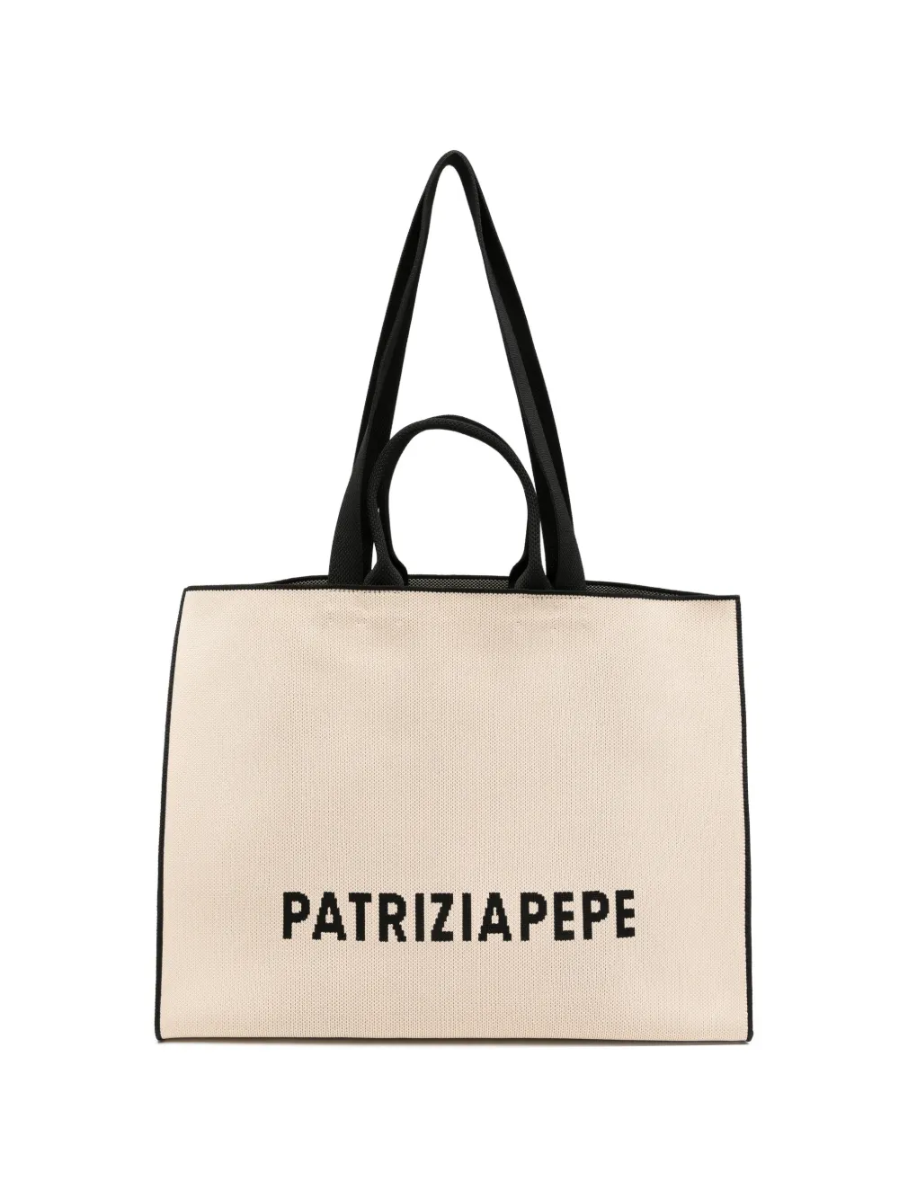 Patrizia Pepe logo-intarsia tote bag - Toni neutri