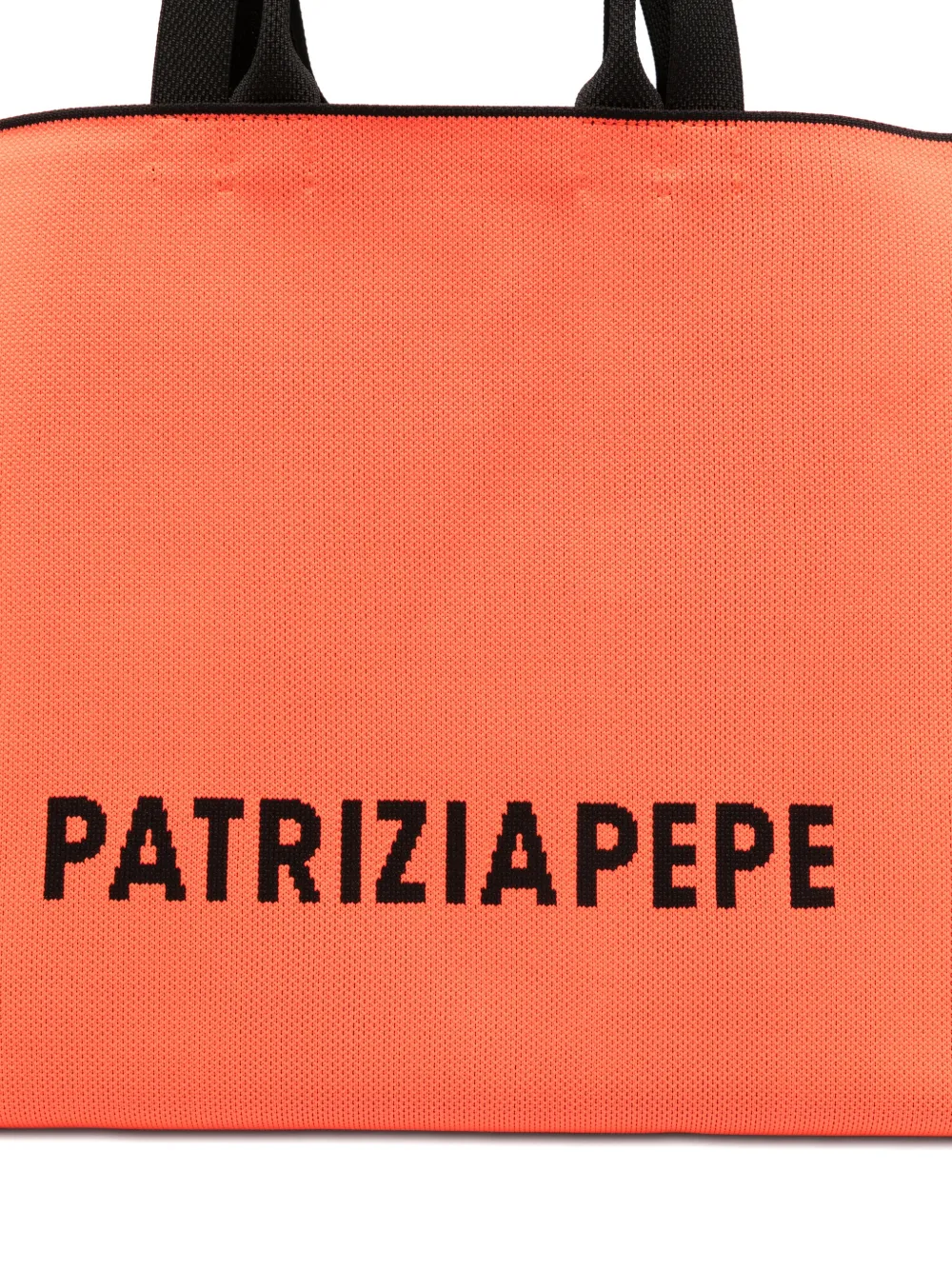 Patrizia Pepe Intarsia shopper Oranje