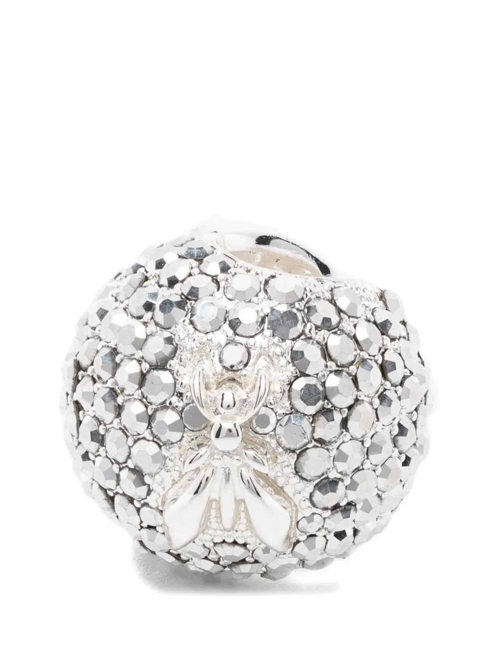 Patrizia Pepe crystal-embellished sphere ear cuff - Argento