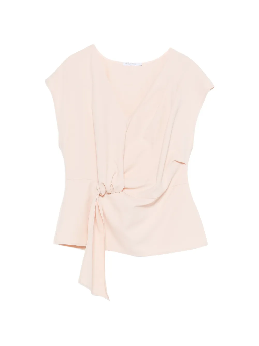 Patrizia Pepe V-neck draped blouse - Rosa