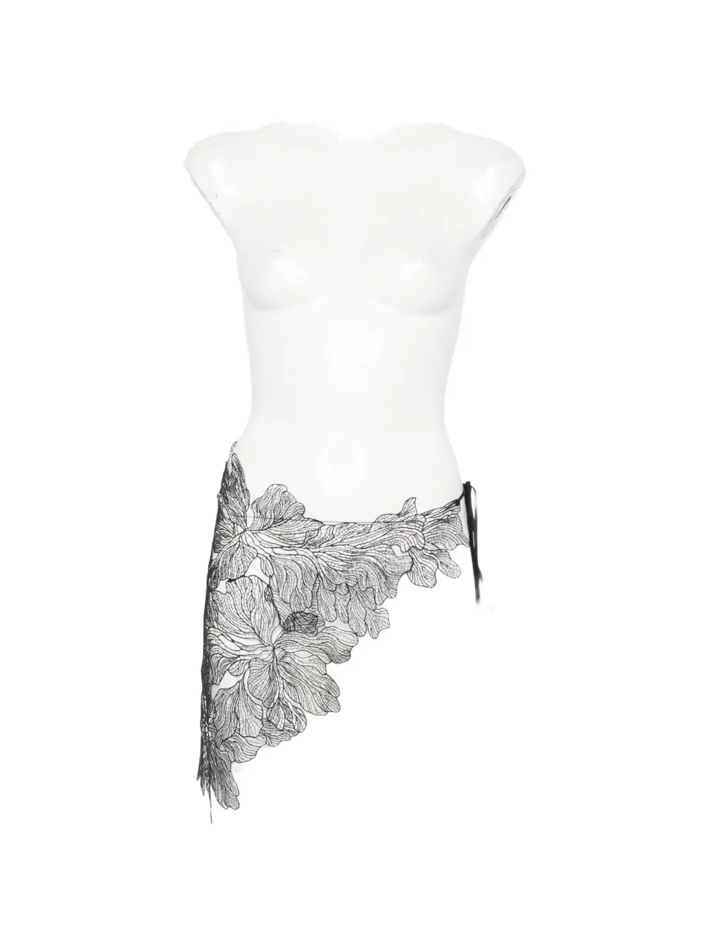 Patrizia Pepe floral-lace pareo – Black