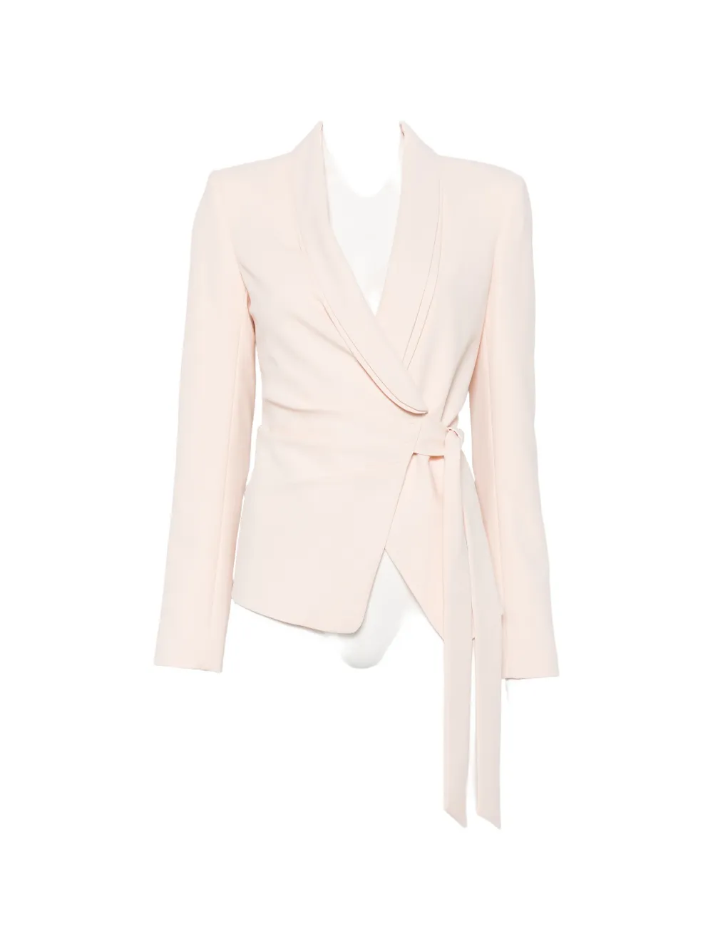 Patrizia Pepe long-sleeve belt blazer - Rosa