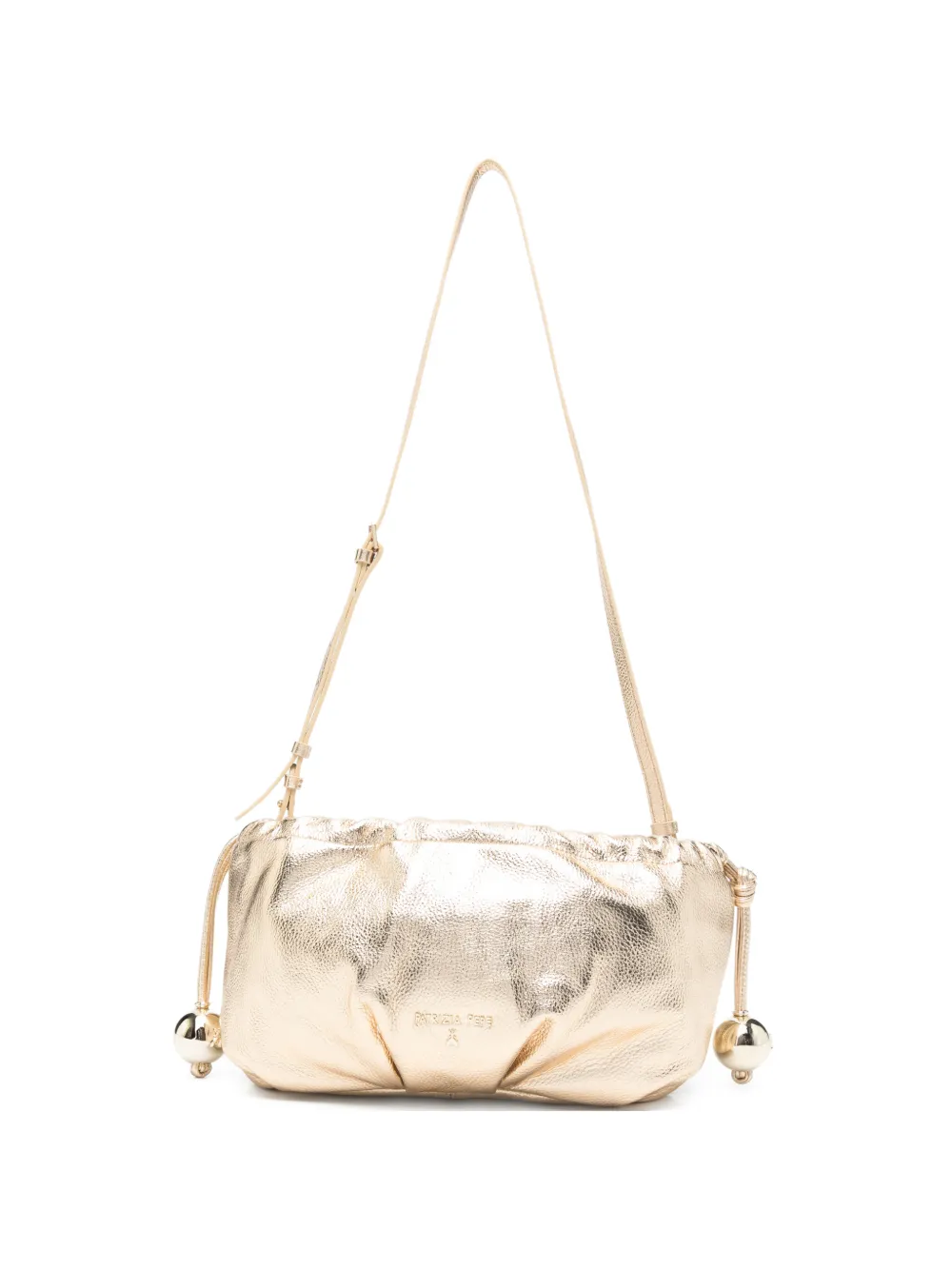 Patrizia Pepe small Bubble leather shoulder bag - Oro