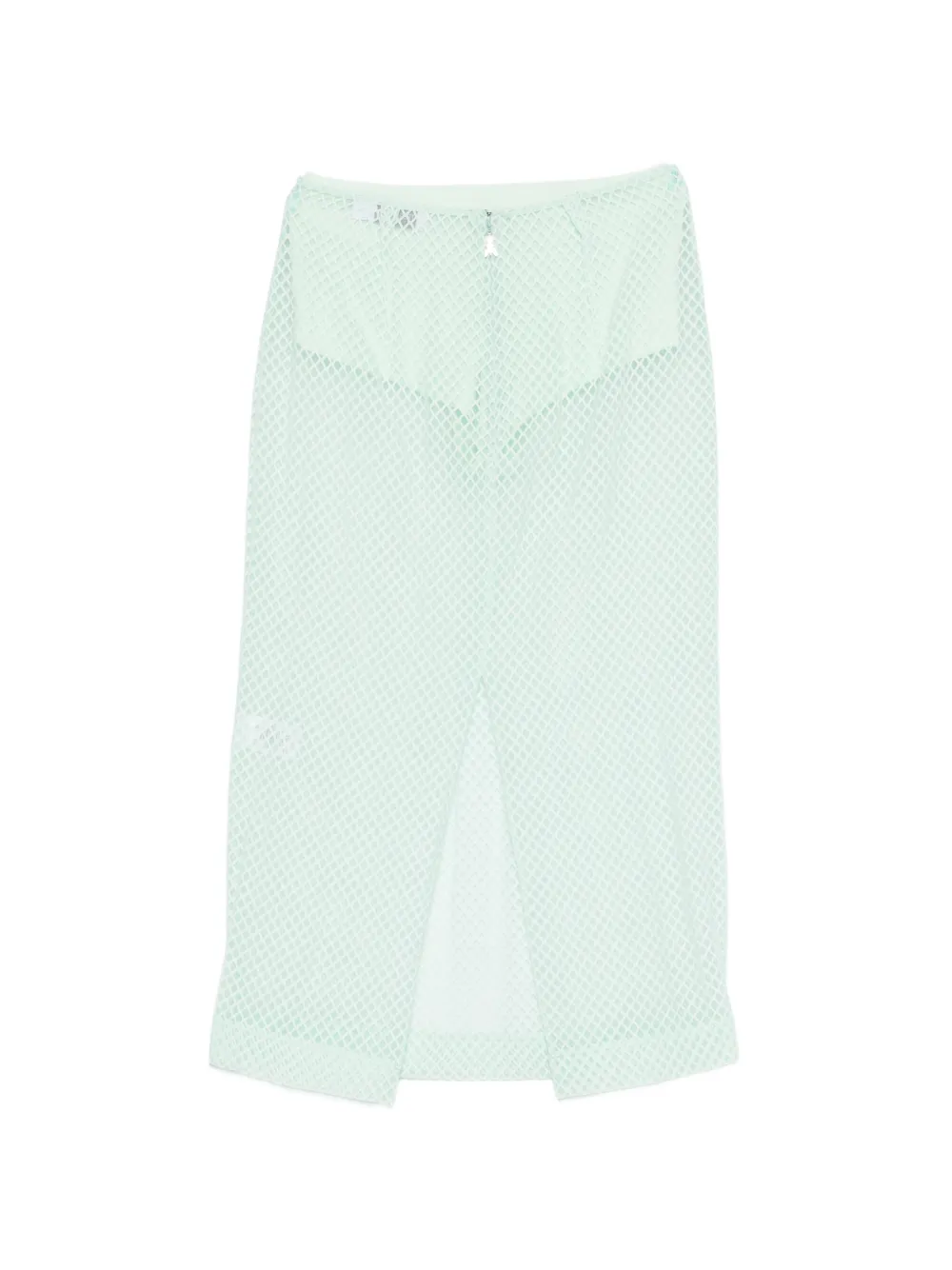 Patrizia Pepe Devoré organza midi-rok Groen