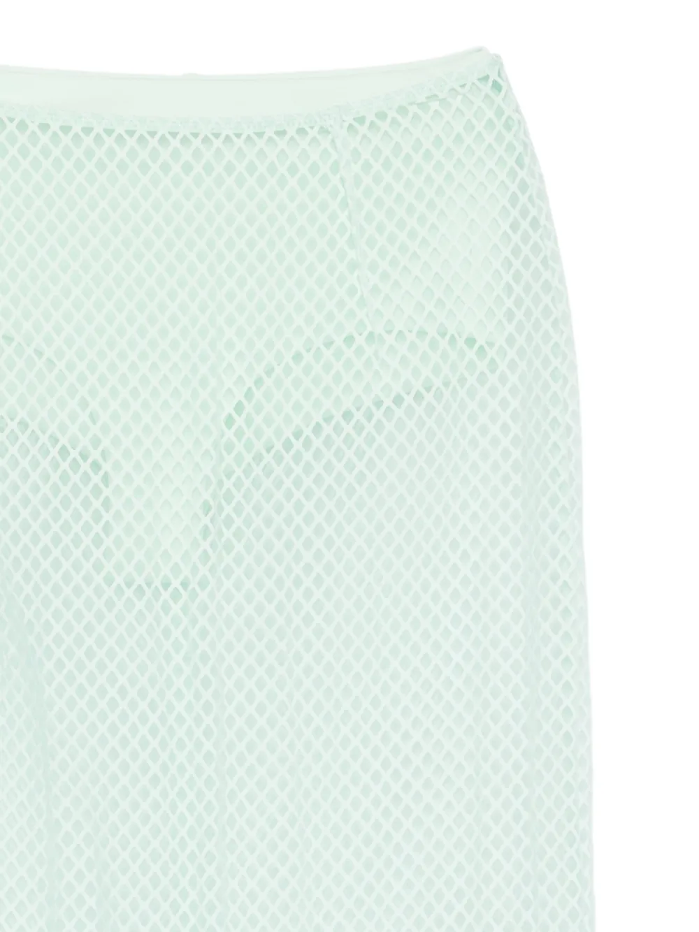 Patrizia Pepe Devoré organza midi-rok Groen