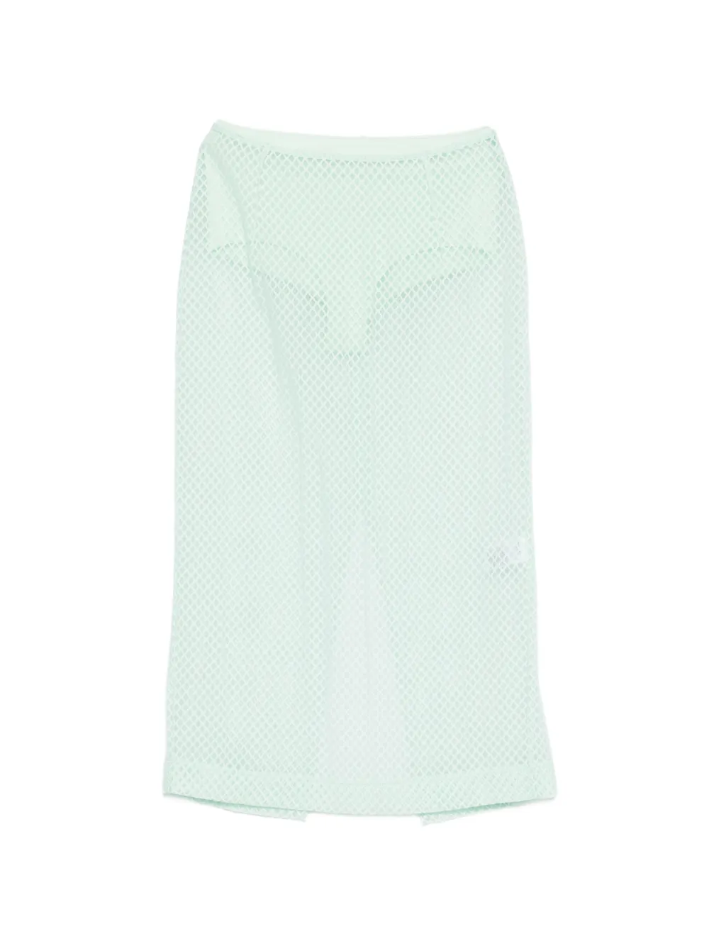 Patrizia Pepe devoré organza midi skirt - Verde