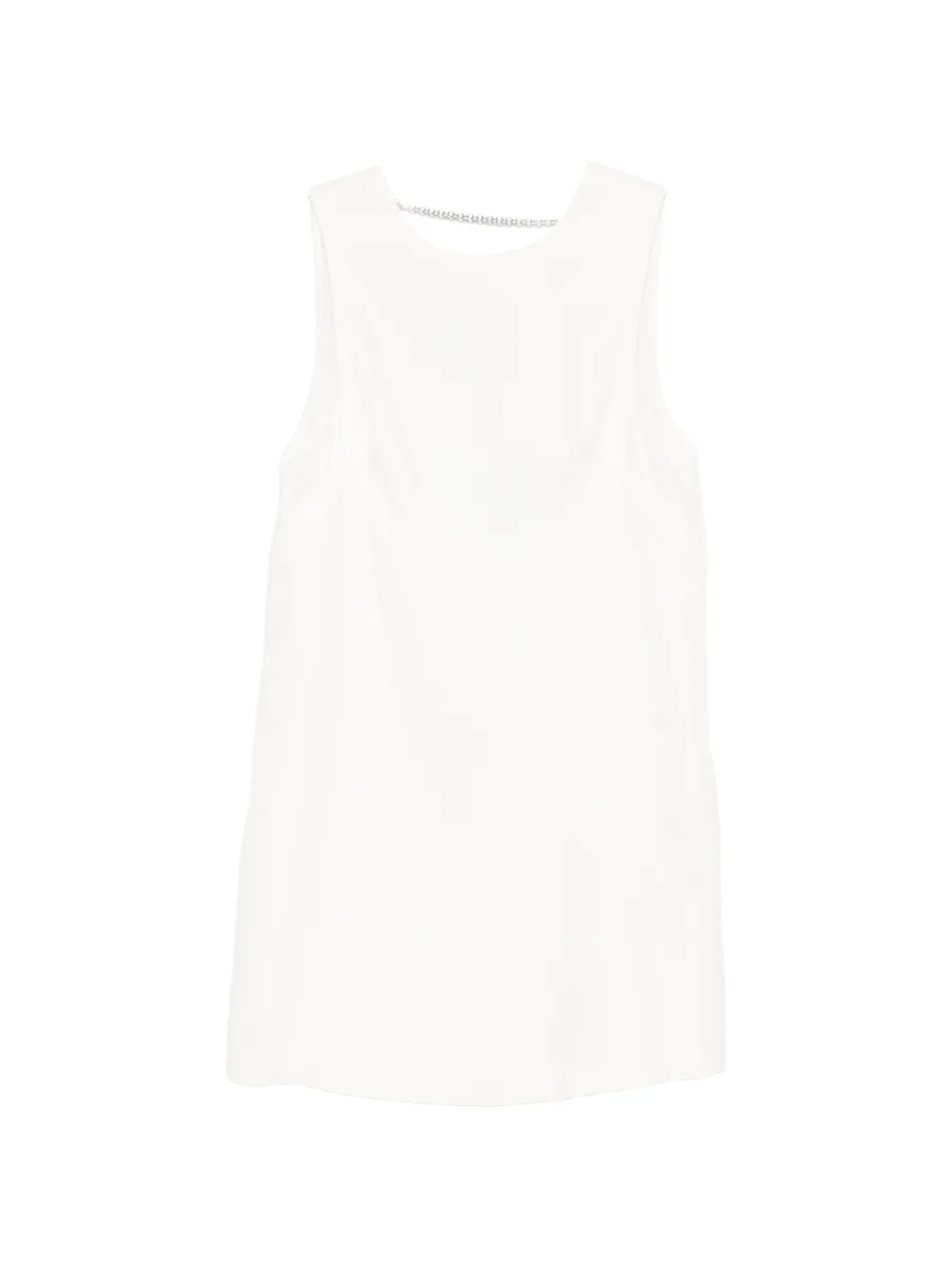 Patrizia Pepe chain-detail mini dress - Bianco
