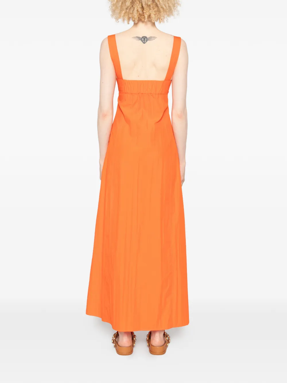 Patrizia Pepe Maxi-jurk met V-hals Oranje