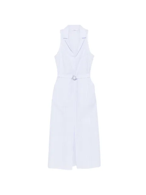 Patrizia Pepe striped belted midi dress