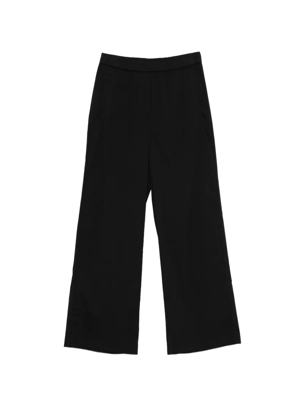 Patrizia Pepe straight-leg poplin trousers - Nero
