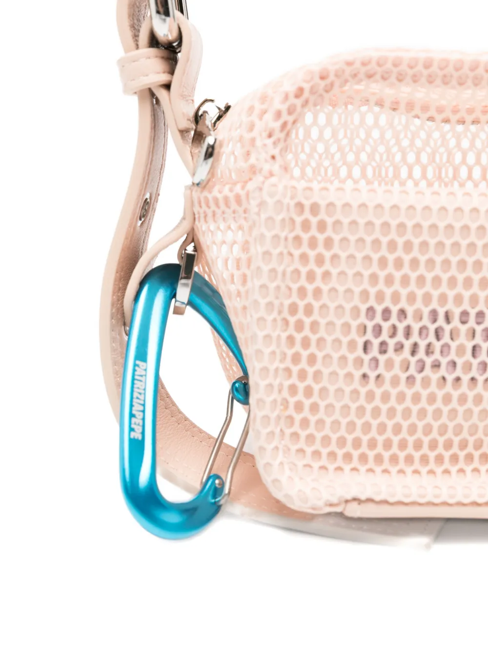 Patrizia Pepe In My Space kleine mesh schoudertas Roze