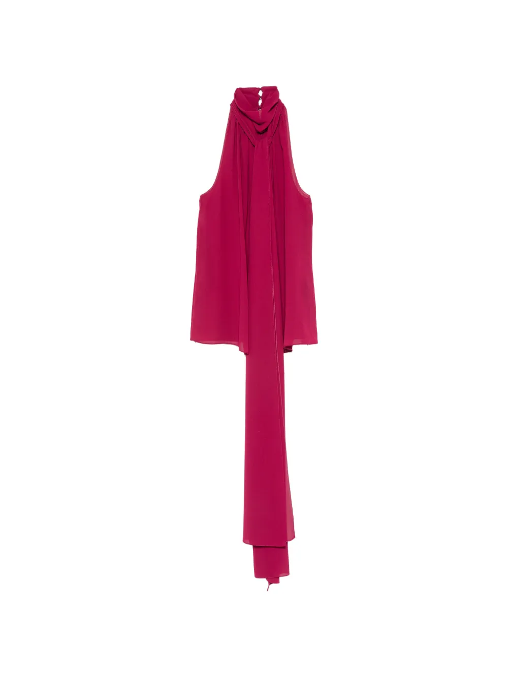 Patrizia Pepe Blouse met halternek en strikdetail Roze