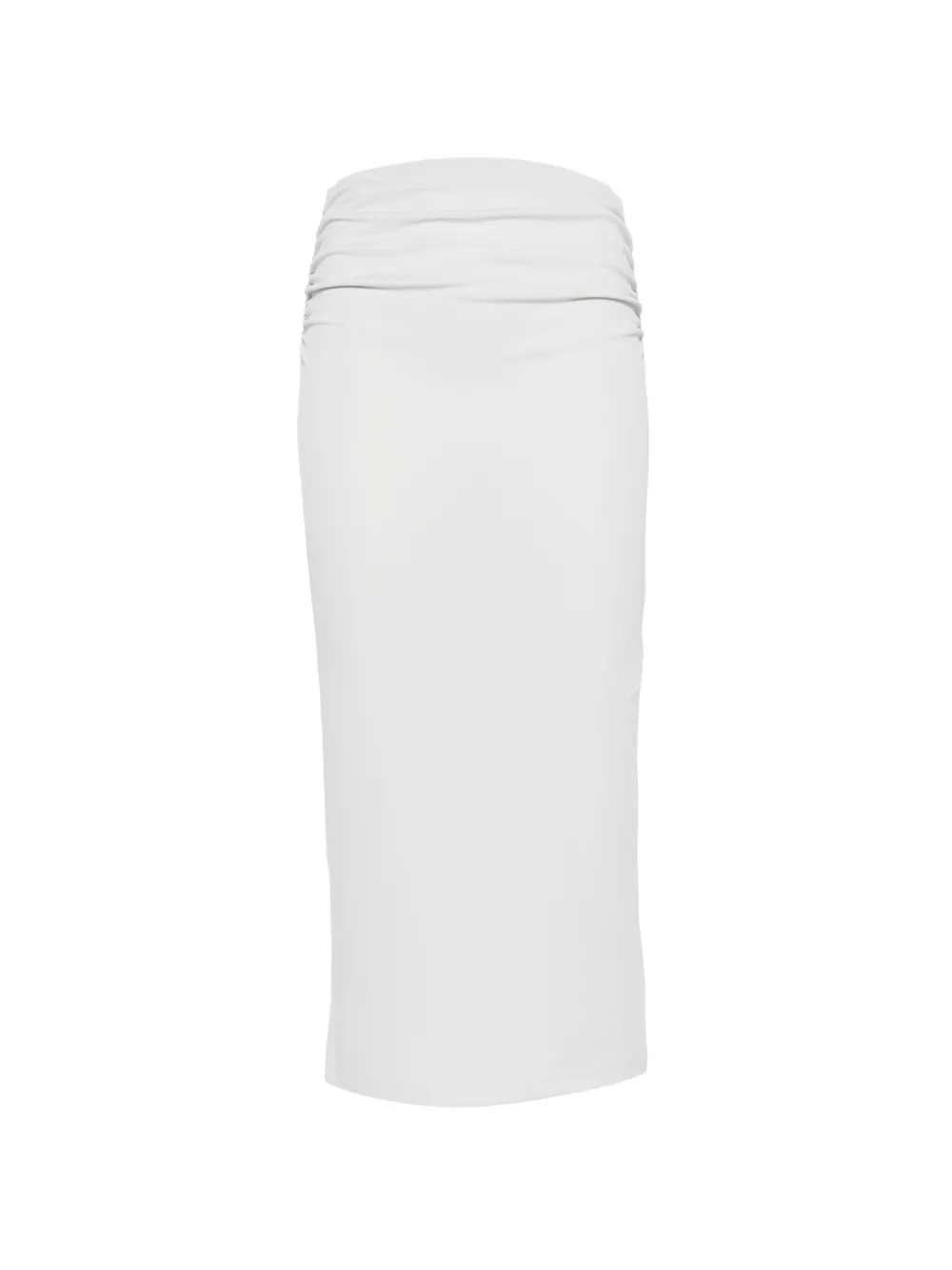 Patrizia Pepe draped ruched midi skirt - Grigio