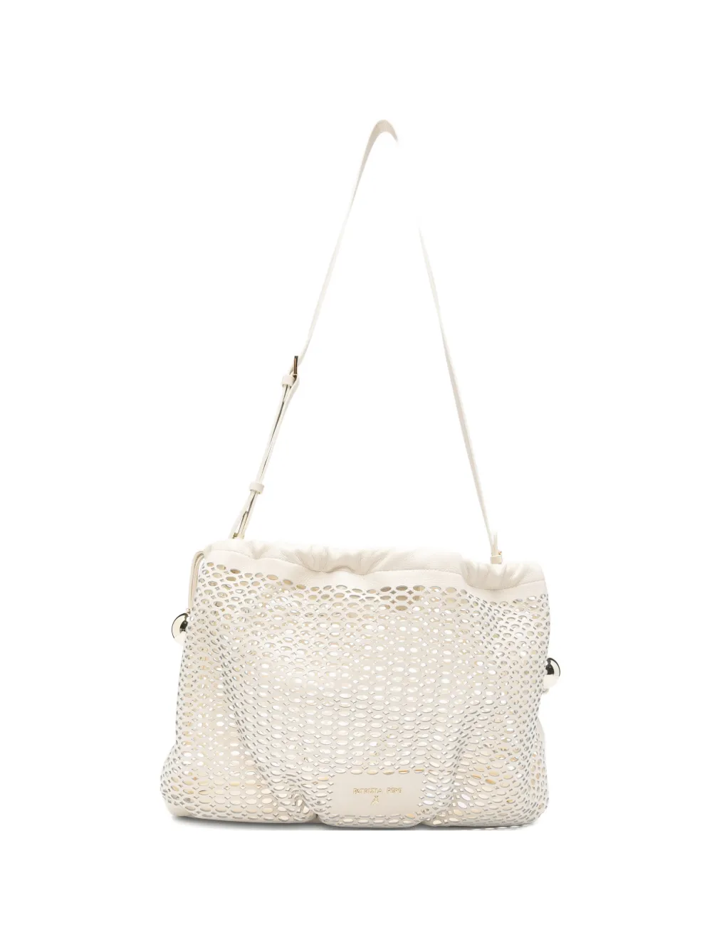 Patrizia Pepe medium Bubble leather shoulder bag - Toni neutri
