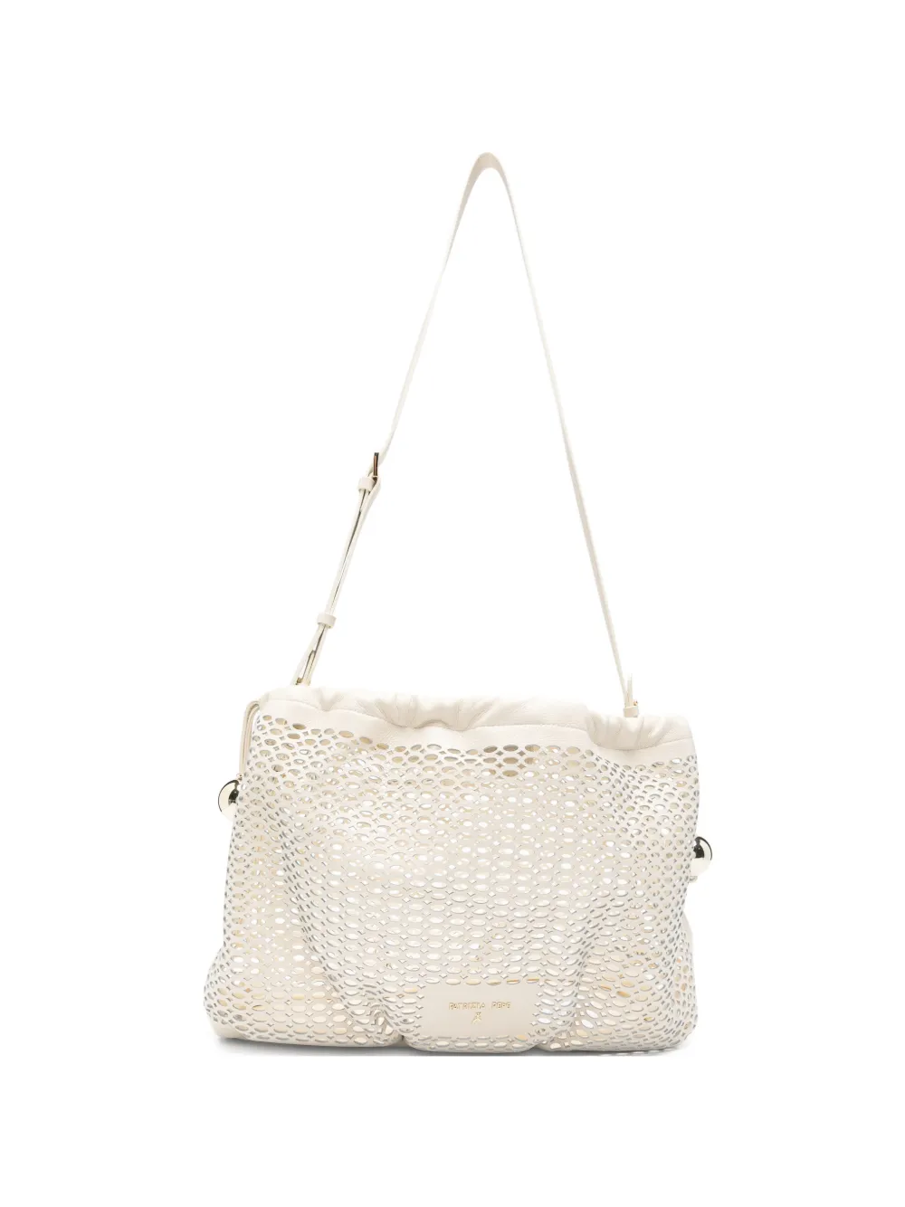 Patrizia Pepe medium Bubble leather shoulder bag - Toni neutri