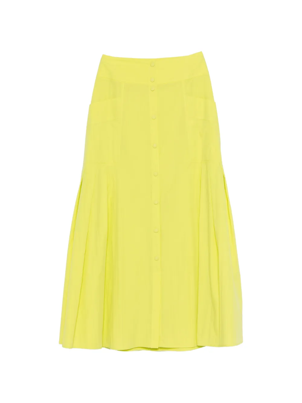 Patrizia Pepe pleated midi skirt - Giallo