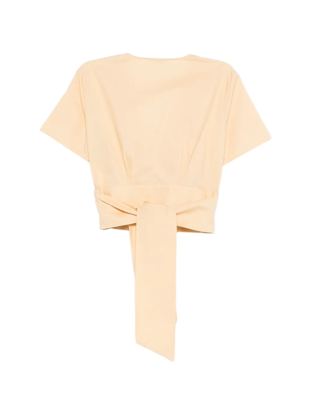 Patrizia Pepe Cropped top met rits Beige