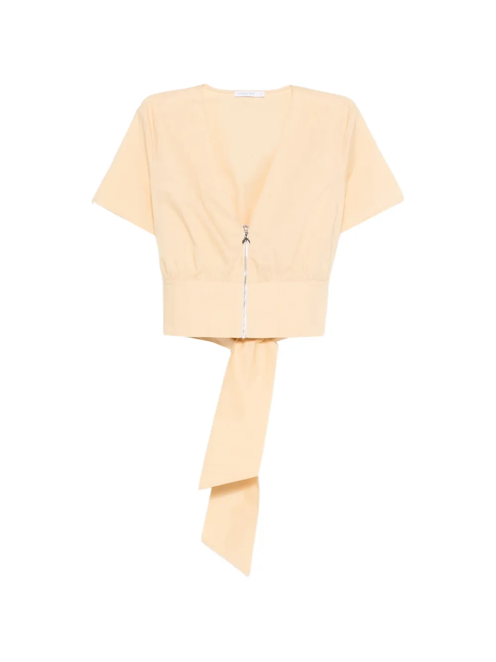 Patrizia Pepe zip-fastening cropped top - Toni neutri