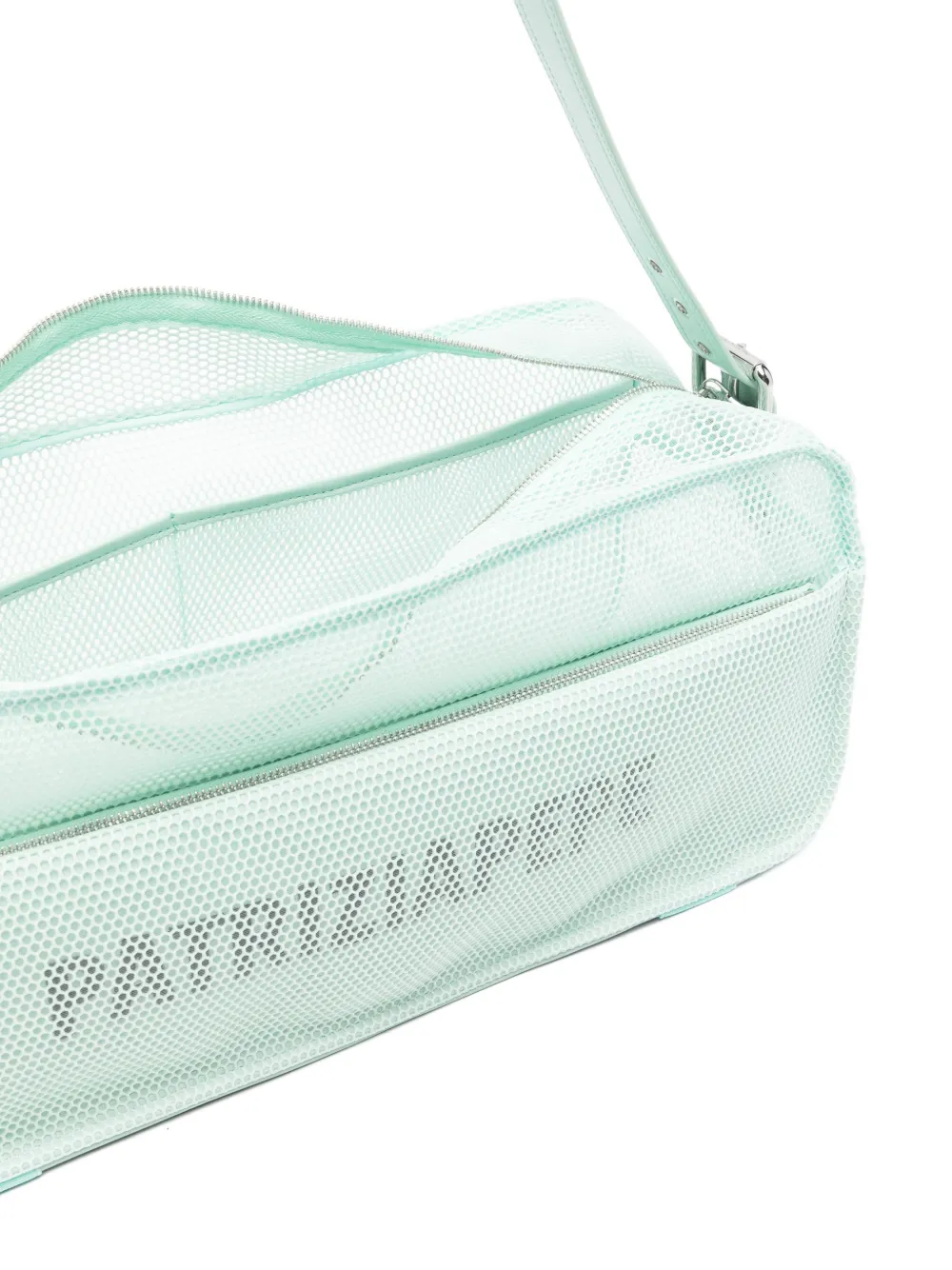 Patrizia Pepe In My Space grote mesh schoudertas Groen