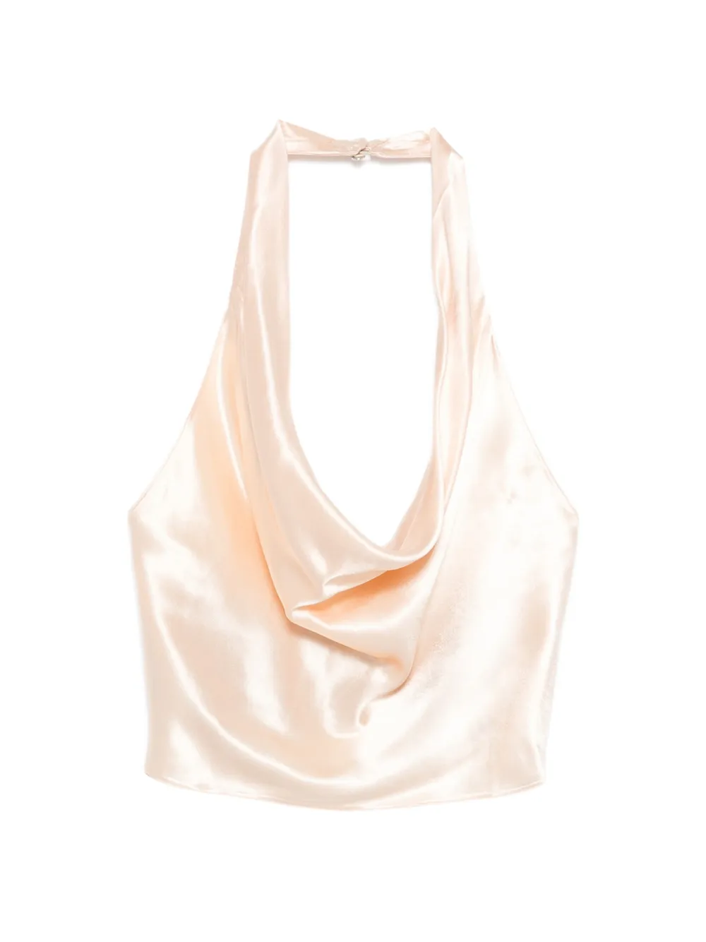 Patrizia Pepe halterneck satin top - Toni neutri