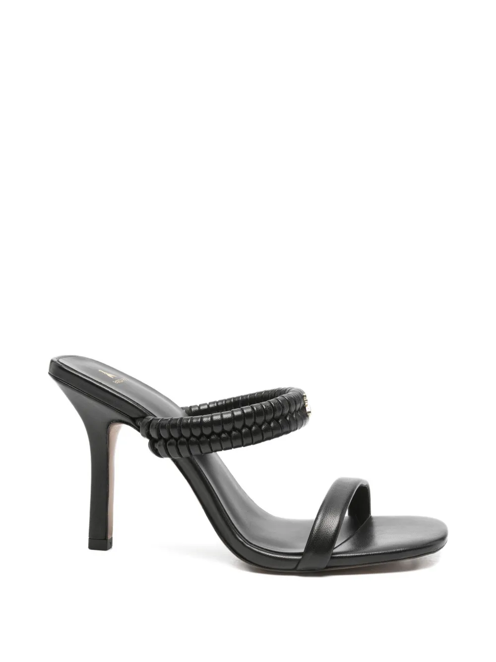 Patrizia Pepe leather sandals Zwart
