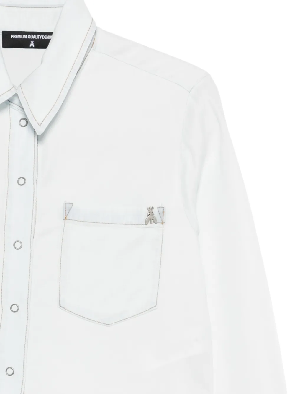 Patrizia Pepe Cropped blouse Blauw