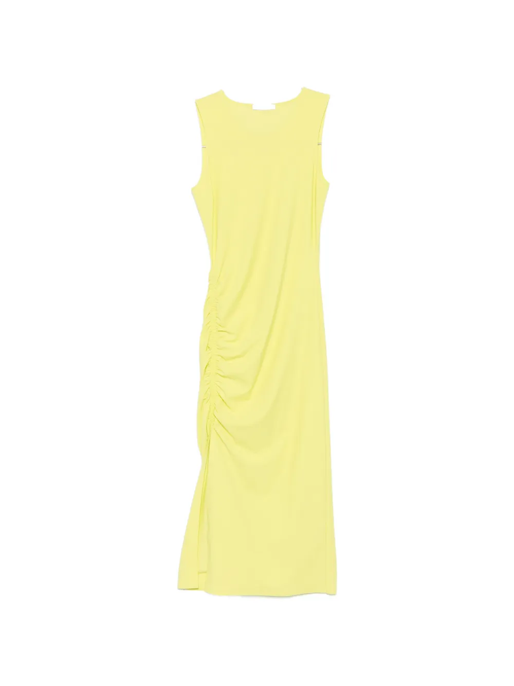 Patrizia Pepe midi ruched dress - Giallo