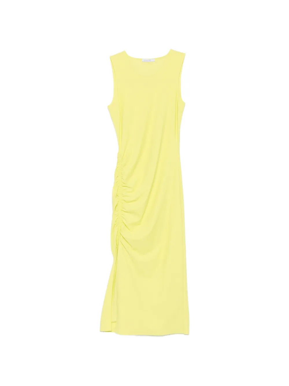 Patrizia Pepe midi ruched dress - Giallo