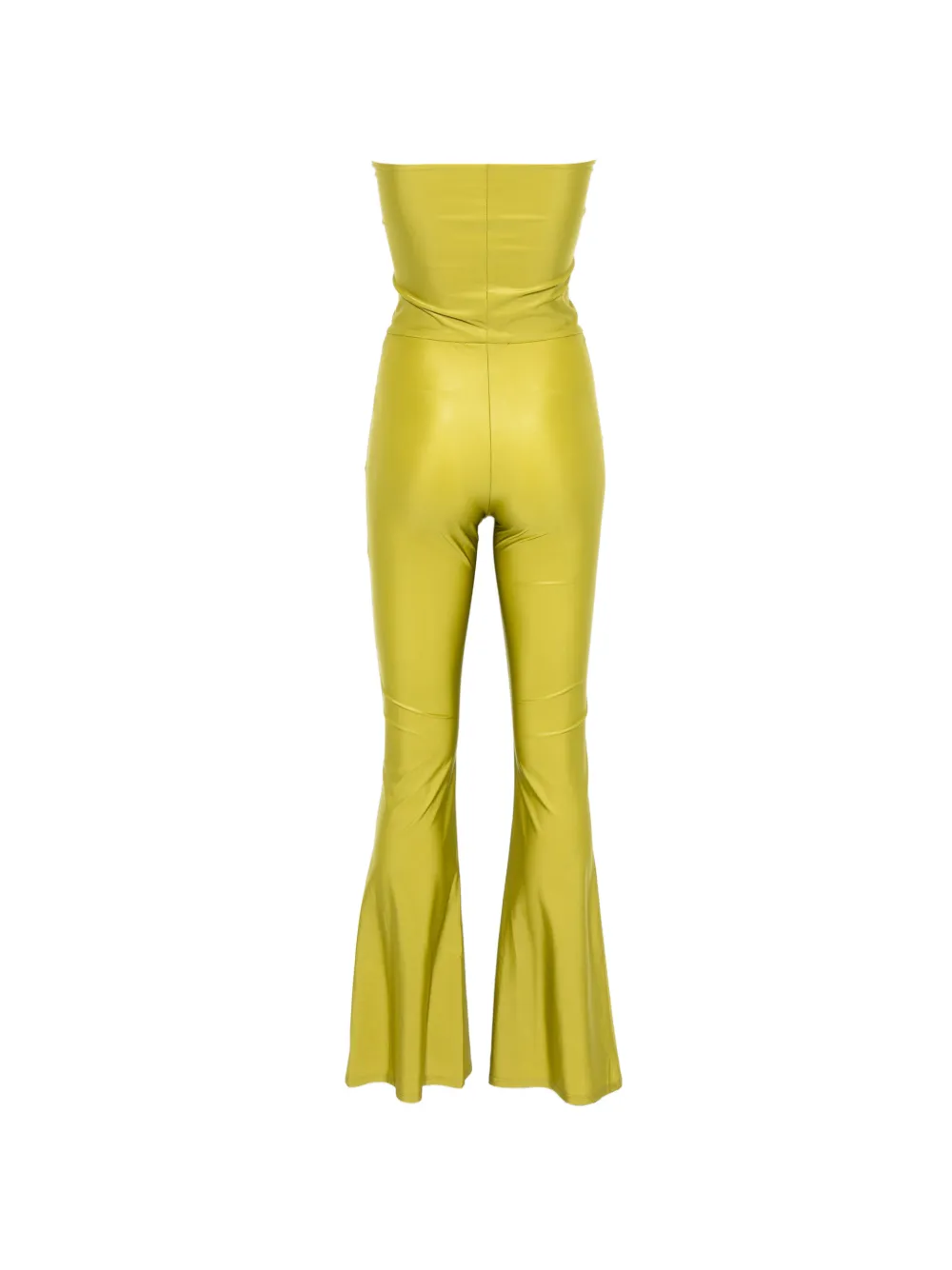 Patrizia Pepe Strapless flared jumpsuit Groen