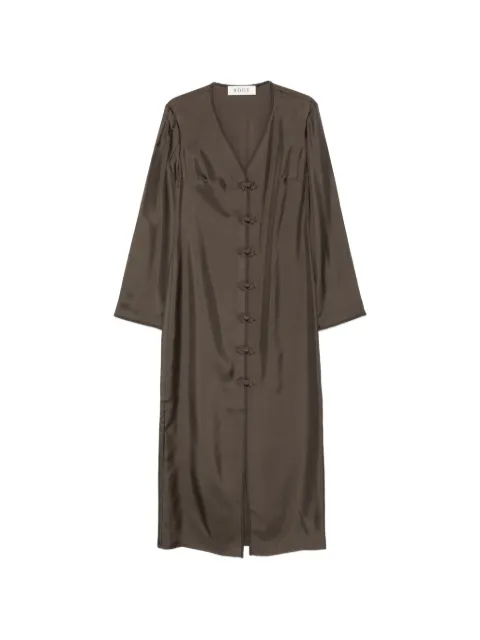 Róhe frog button midi dress