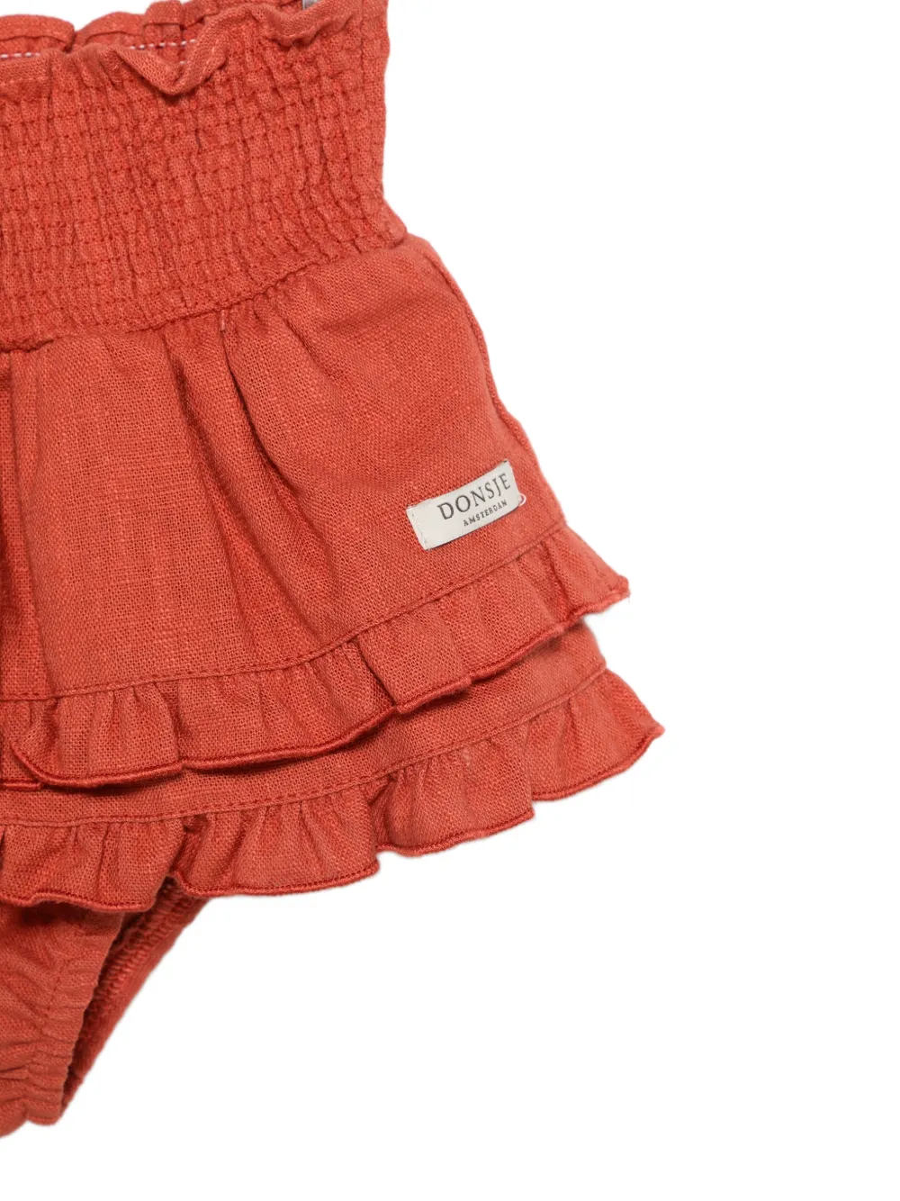  Donsje Ruffled Shorts - Orange 