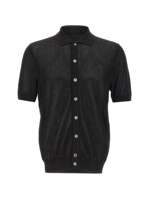 Gran Sasso camisa entretejida de manga corta