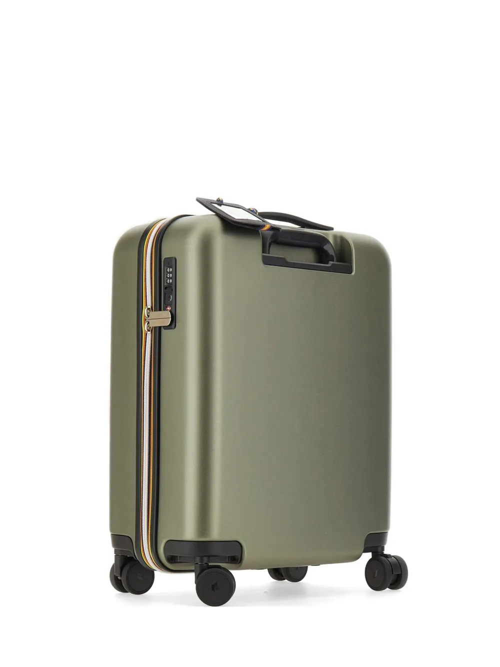  K-way Eudoxie Embossed Logo Suitcase - Green 