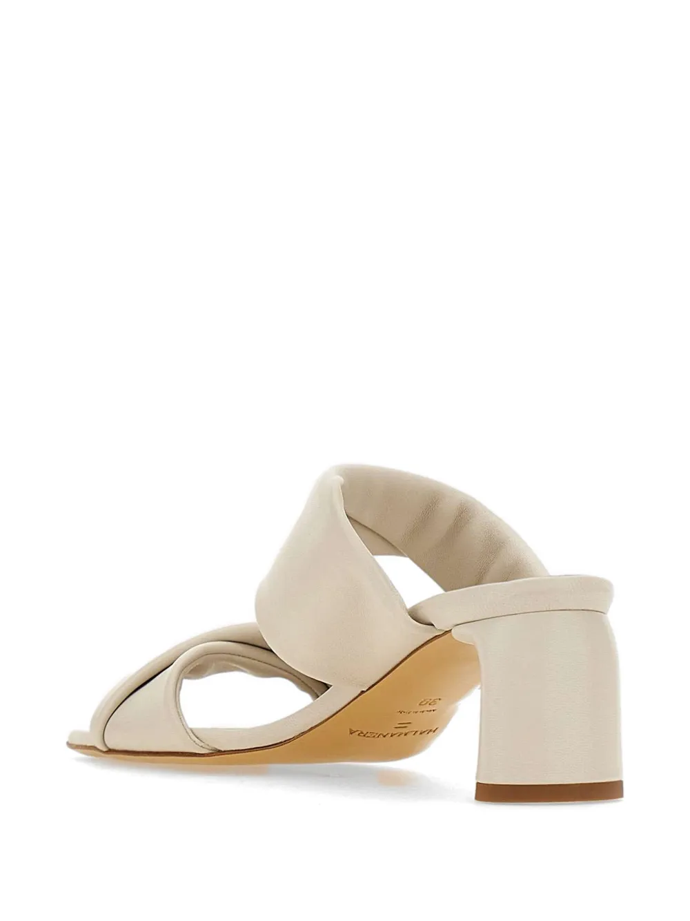 Halmanera Dally folded strap sandals Wit