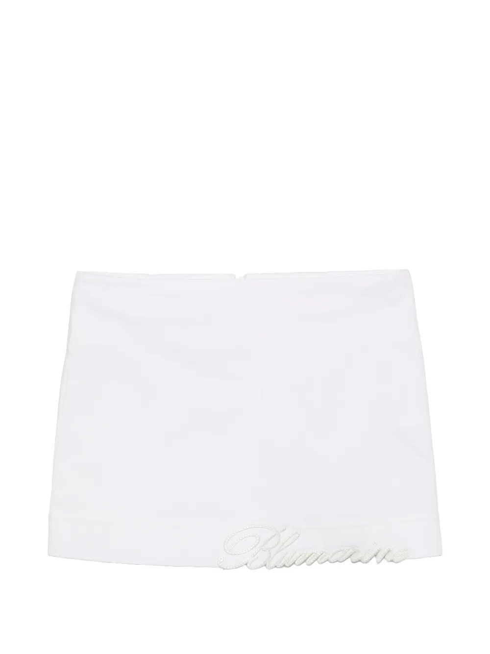 Miss Blumarine zip skirt - Bianco