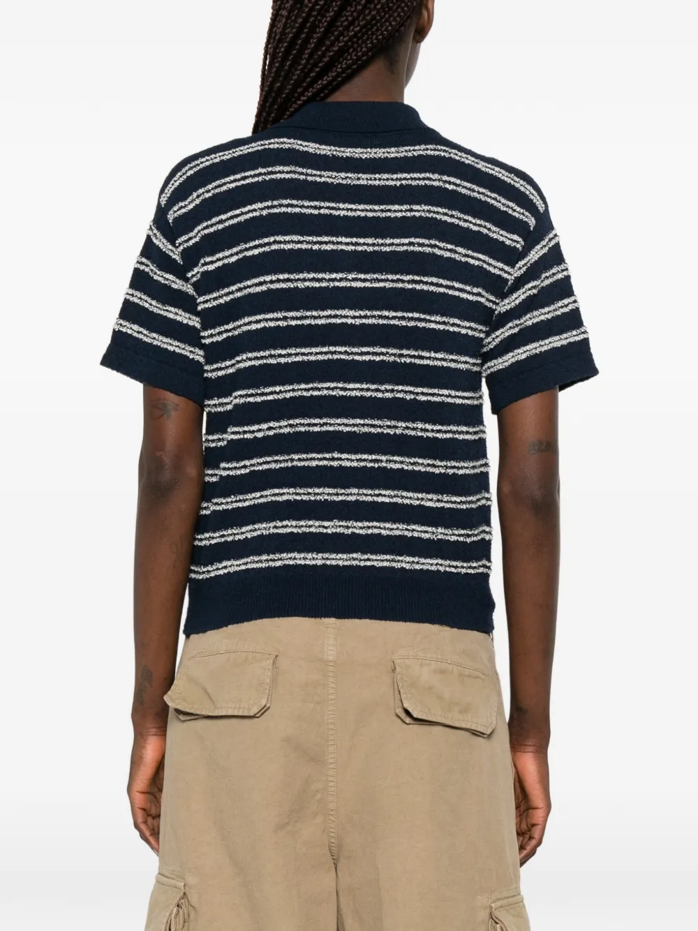 Moncler Poloshirt met geborduurd logo Blauw