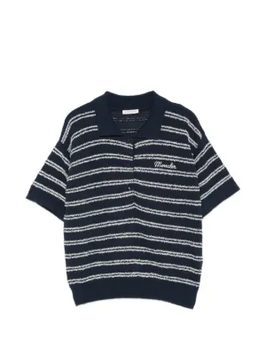 Moncler ストライプ ポロシャツ | ブラック | FARFETCH JP