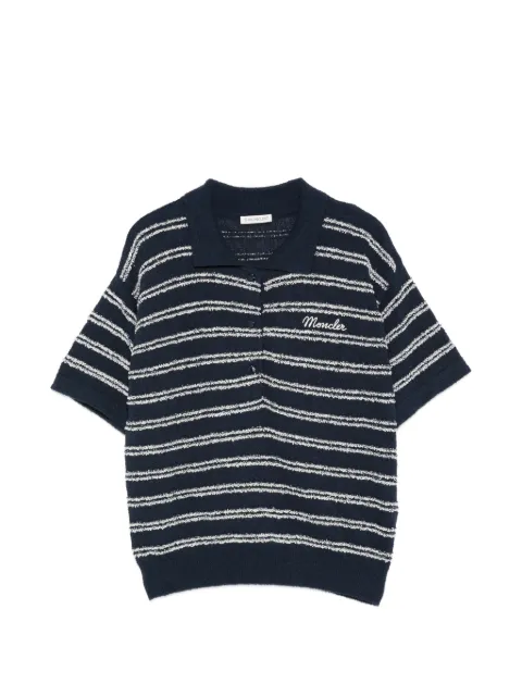 Moncler playera tipo polo con bordado
