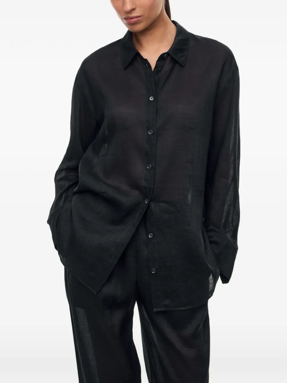 12 STOREEZ Mykonos blouse Grijs