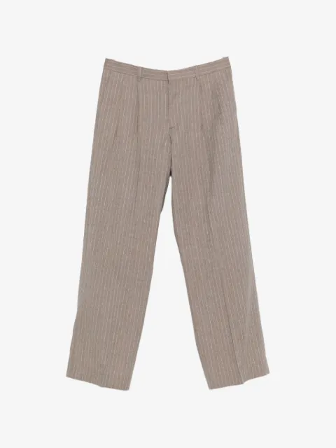 Sunflower pinstripe pleated trousers