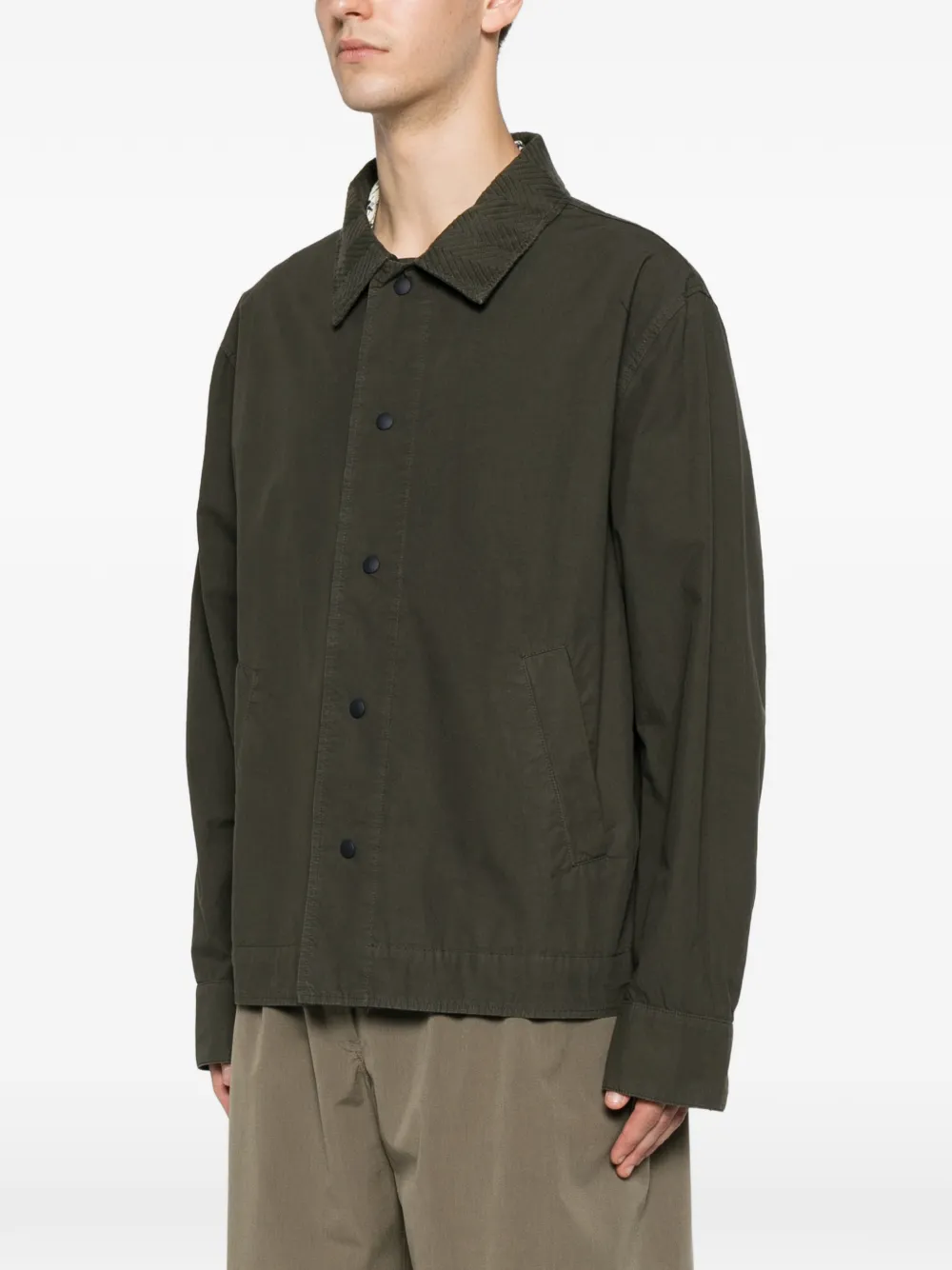 Missoni Shirtjack met chevron kraag Groen